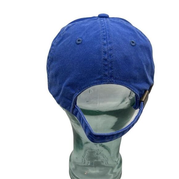 Port Authority UNISEX Baseball Cap Hat Blue White Flow Strapback 6 Panel One SZ - Picture 11 of 14